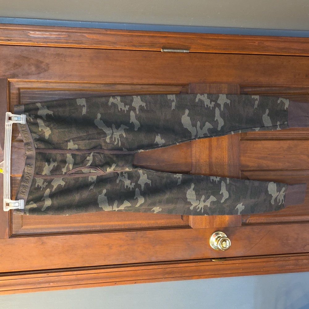 JOE BOXER CAMO Thermal Pants, Olive Green, (2 PAIRS) Sz. MEDIUM,  GREAT CONDITIO